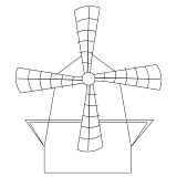 dutch windmill block